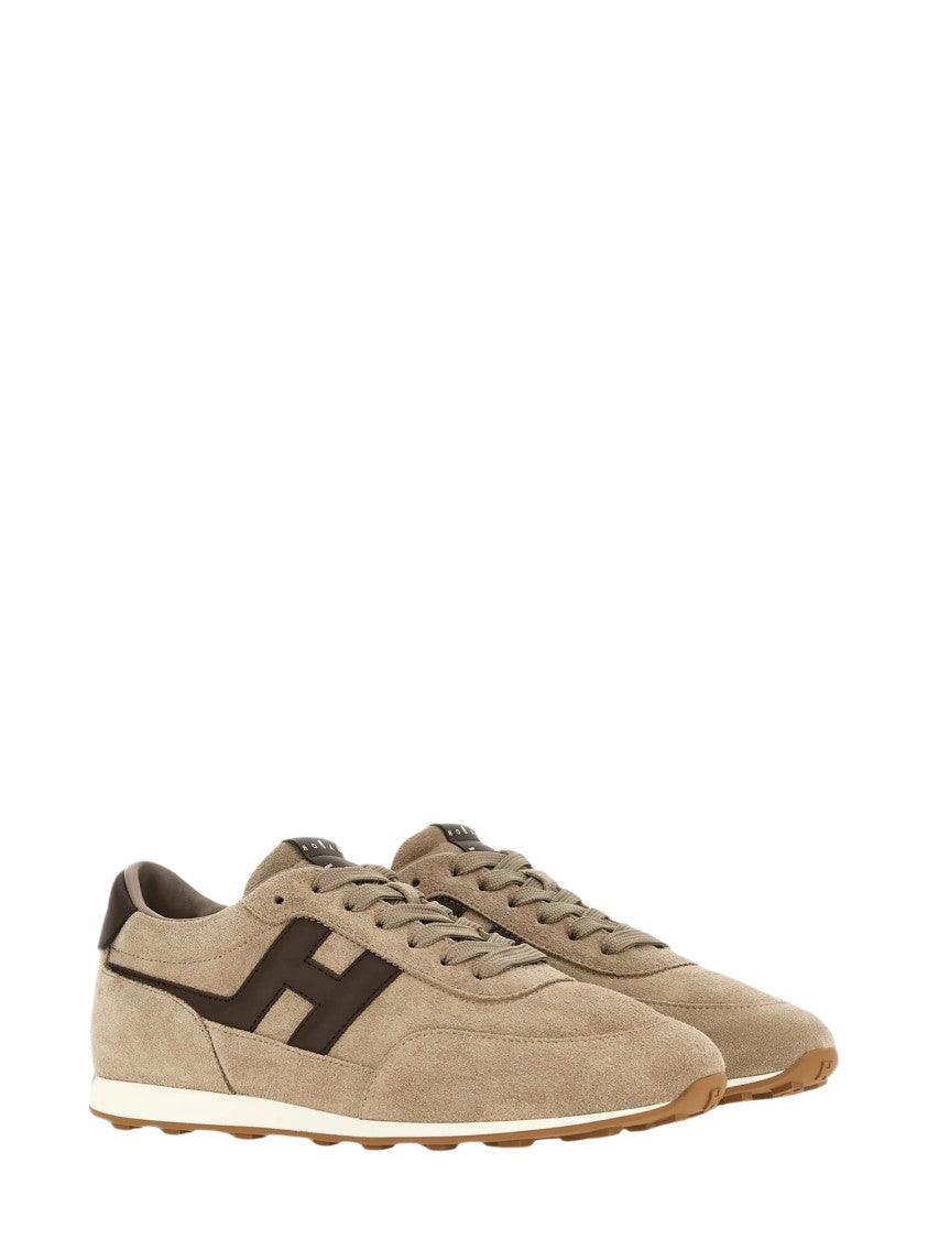 Hogan Suede Minimalist Logo Athletic Sneakers