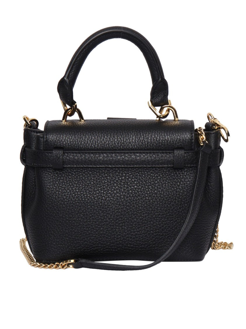 Lancel Structured Calfskin Tote Bag With Top Handle