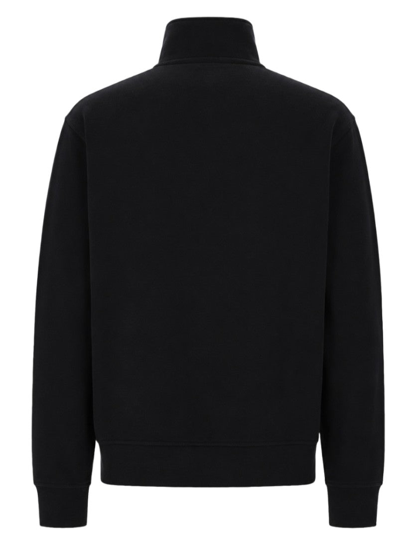 Dsquared2 Cropped High-Collar Zip Cotton Sweatshirt