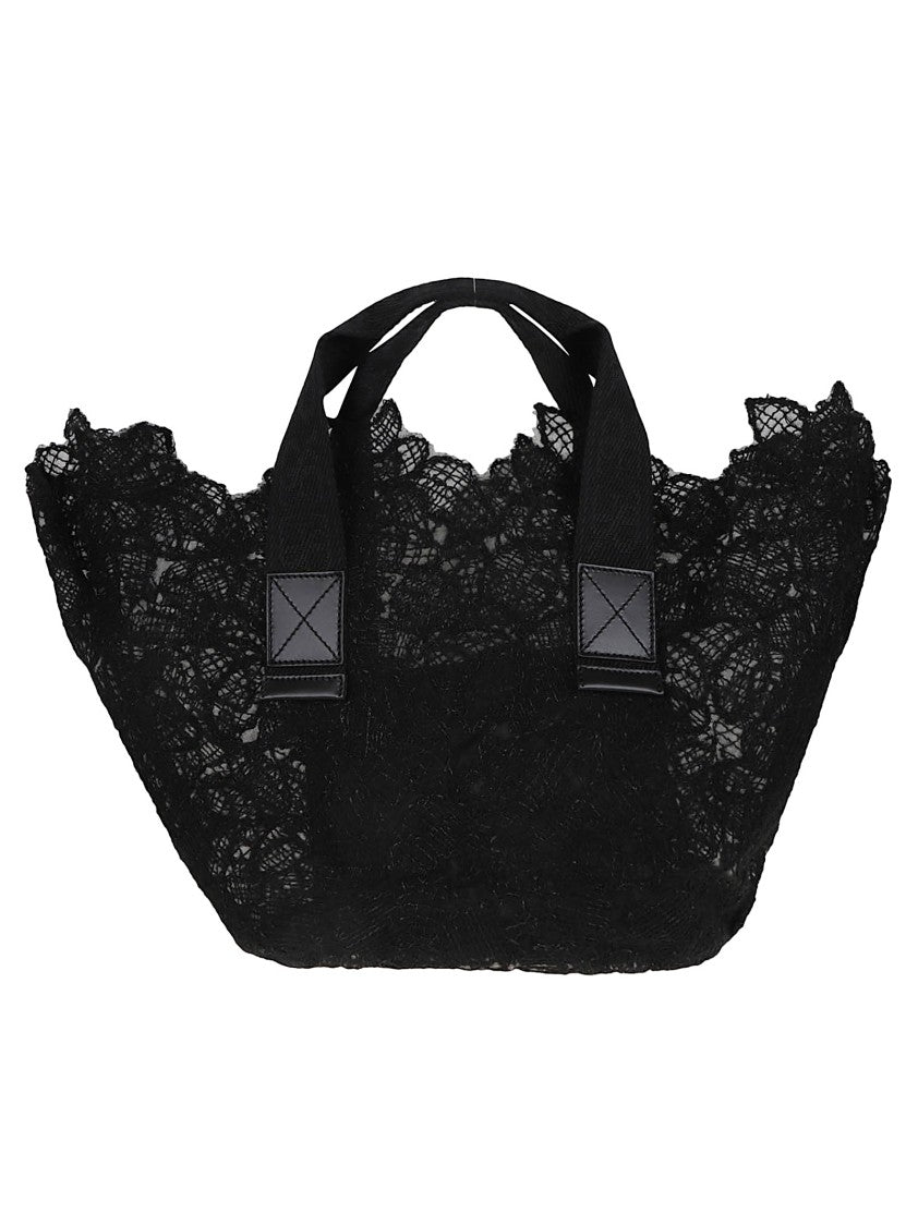 Ermanno Scervino Floral Lace Shopping Bag