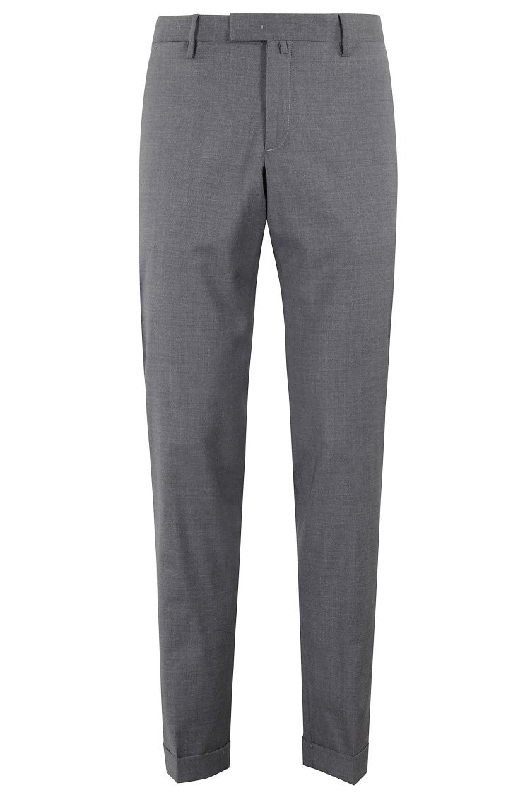 Briglia Medium Waist Tapered Trousers In Zignone Wool