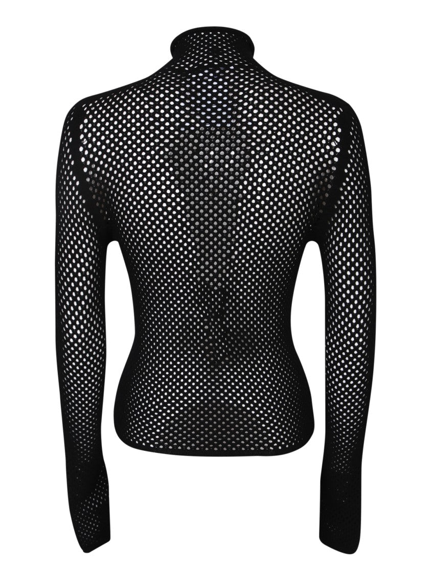 Off-White Black Viscose-Blend Sweater