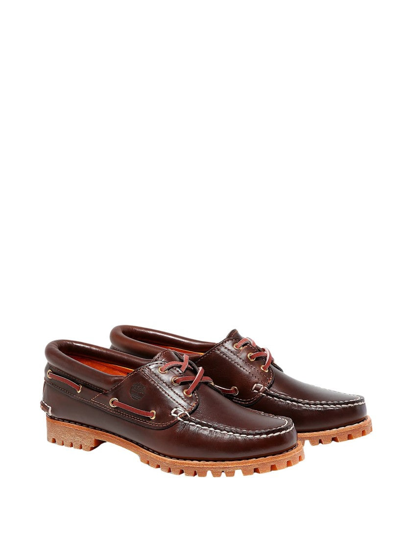 Timberland Brown Calf Leather Boat Shoes