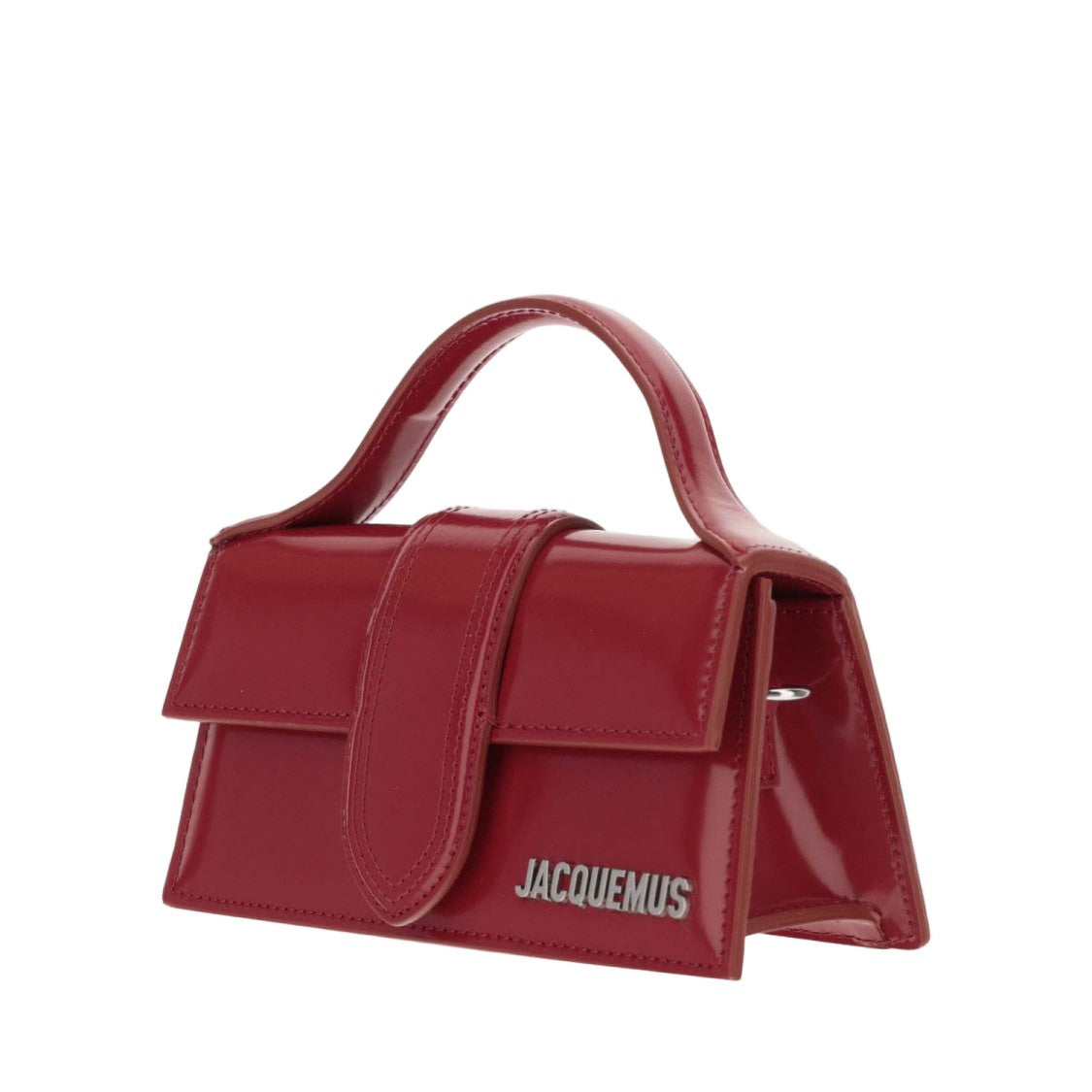 Jacquemus Compact Structured Red Leather Le Bambino Bag