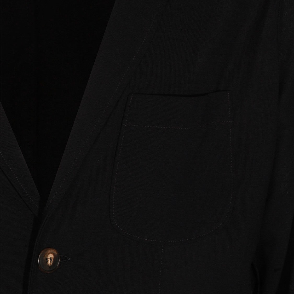 Zanone Tailored Black Blazer With Classic Lapel And Minimalist Design