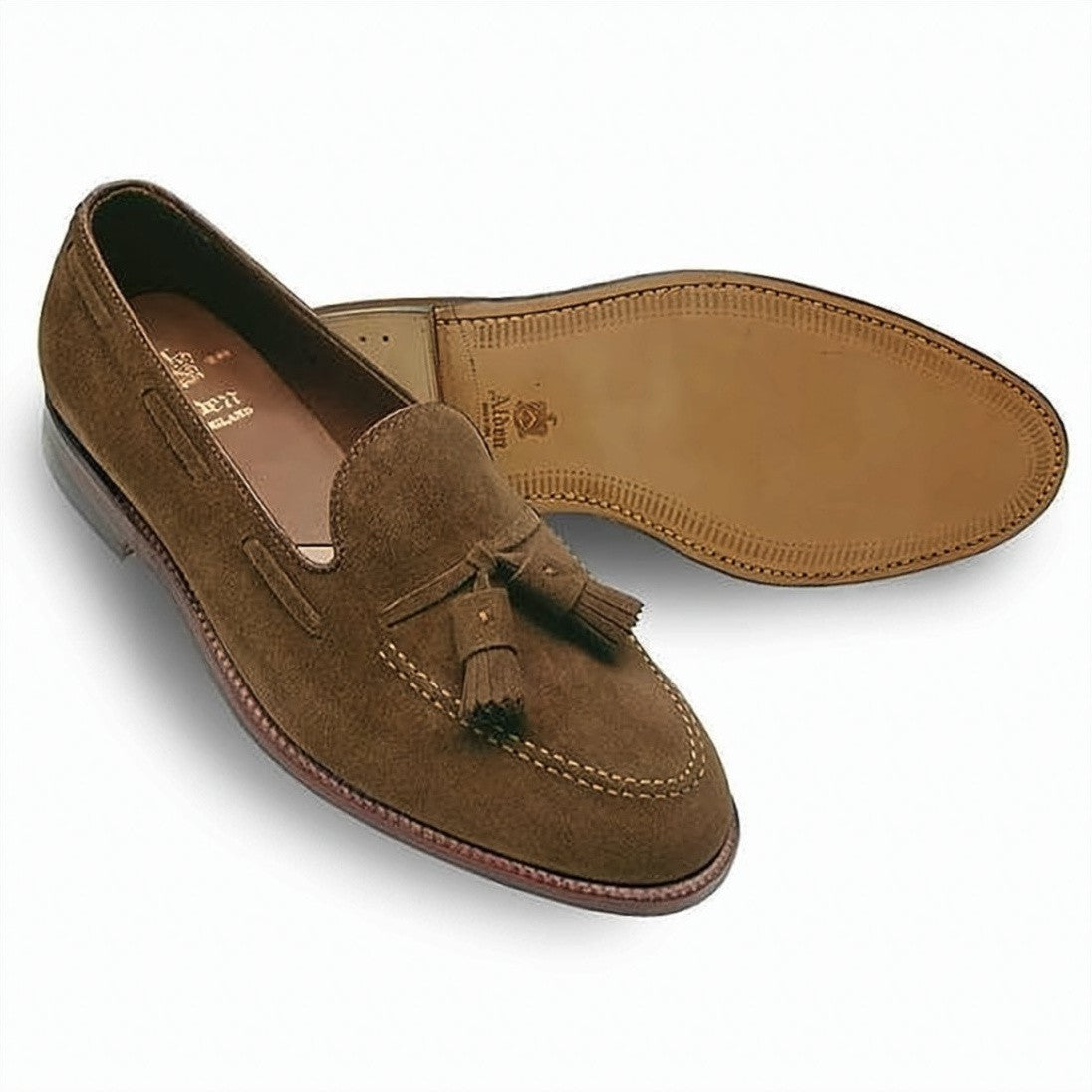Alden Suede Loafers With Decorative Tassels
