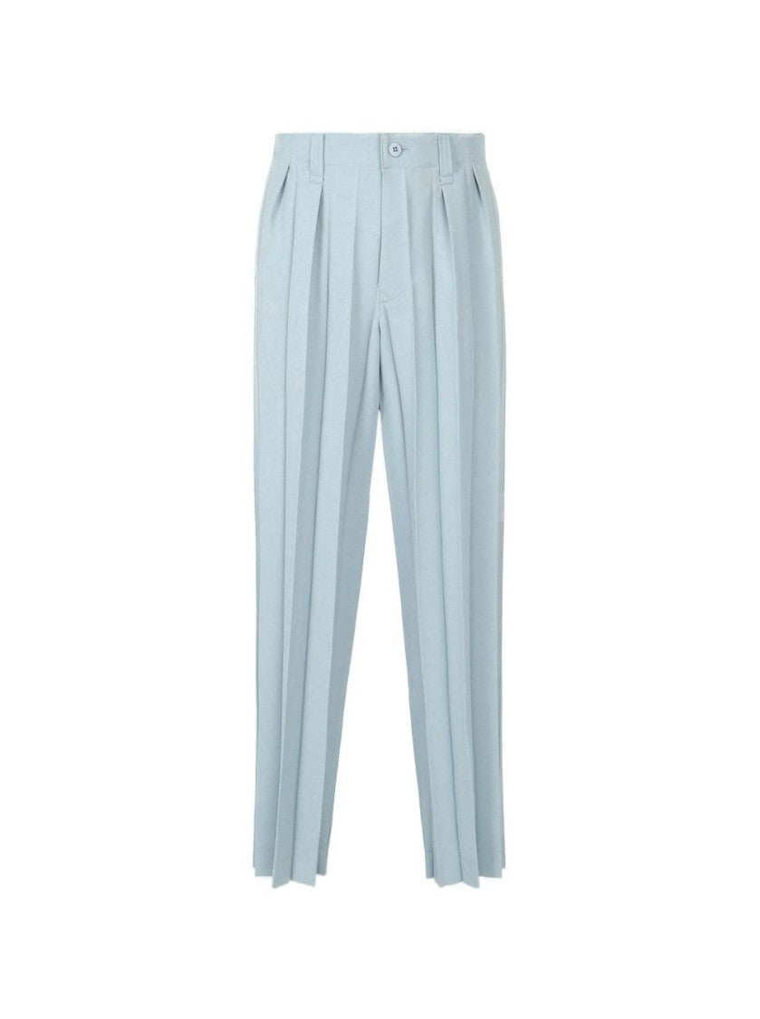 Homme Plissé Issey Miyake Accordion Pleat Straight-Leg Trousers In Neutrals