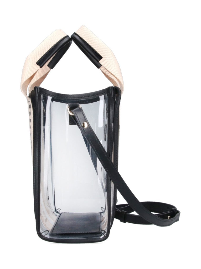 Chloé Small "Woody" Transparent Tote Bag