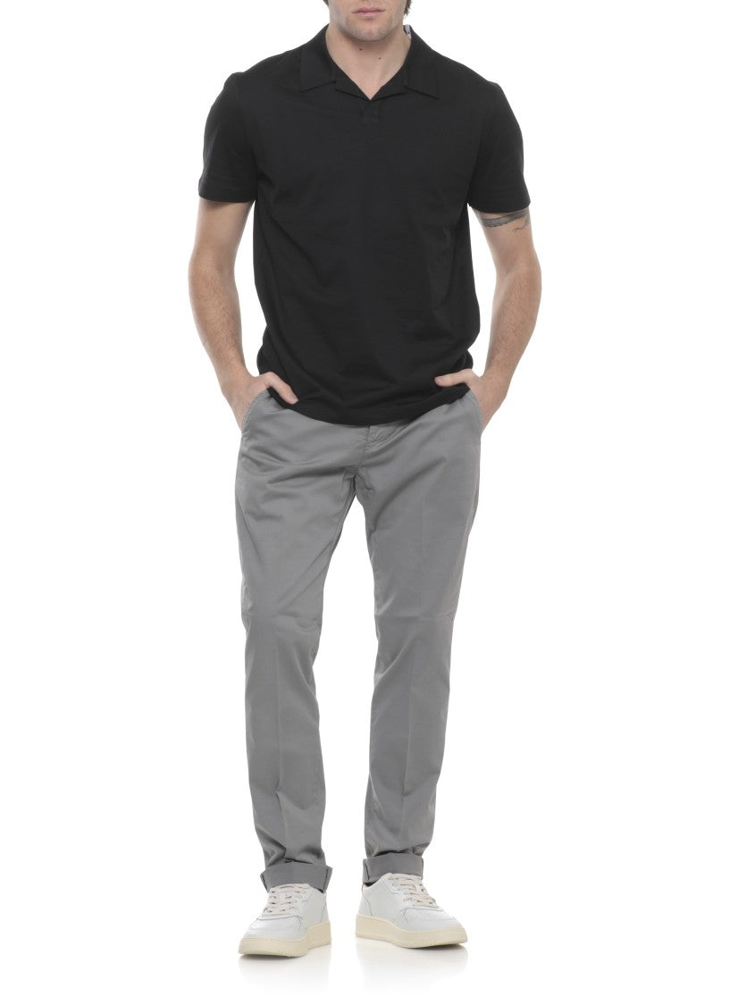 Dondup Grey Gaubert Cotton Chino Pants