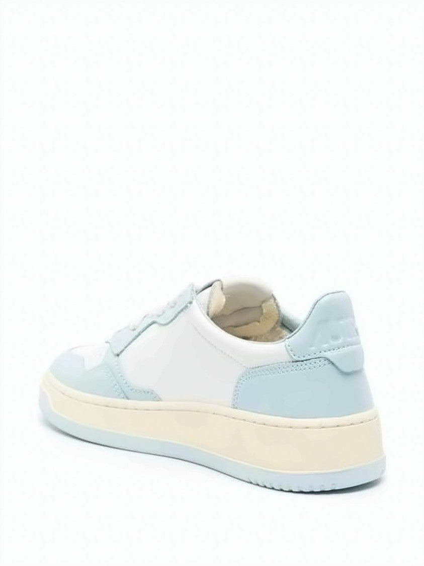 Autry Smooth Leather Low-Top Sneakers With Pastel Overlays