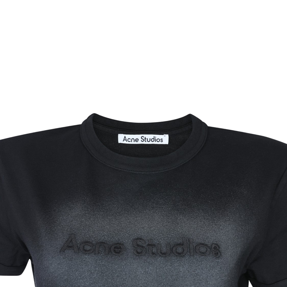 Acne Studios Fitted Short-Sleeve T-Shirt With Tonal Embroidery