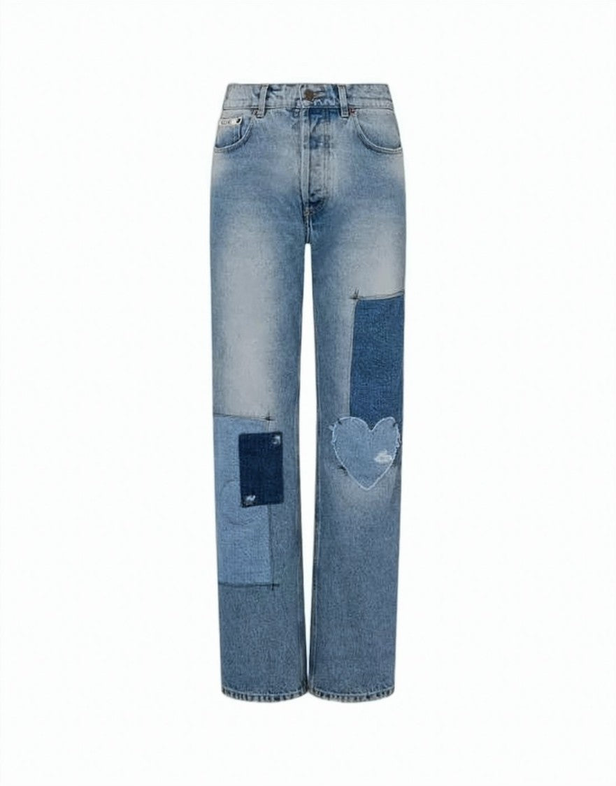 Moschino Relaxed Straight-Leg Denim Pants