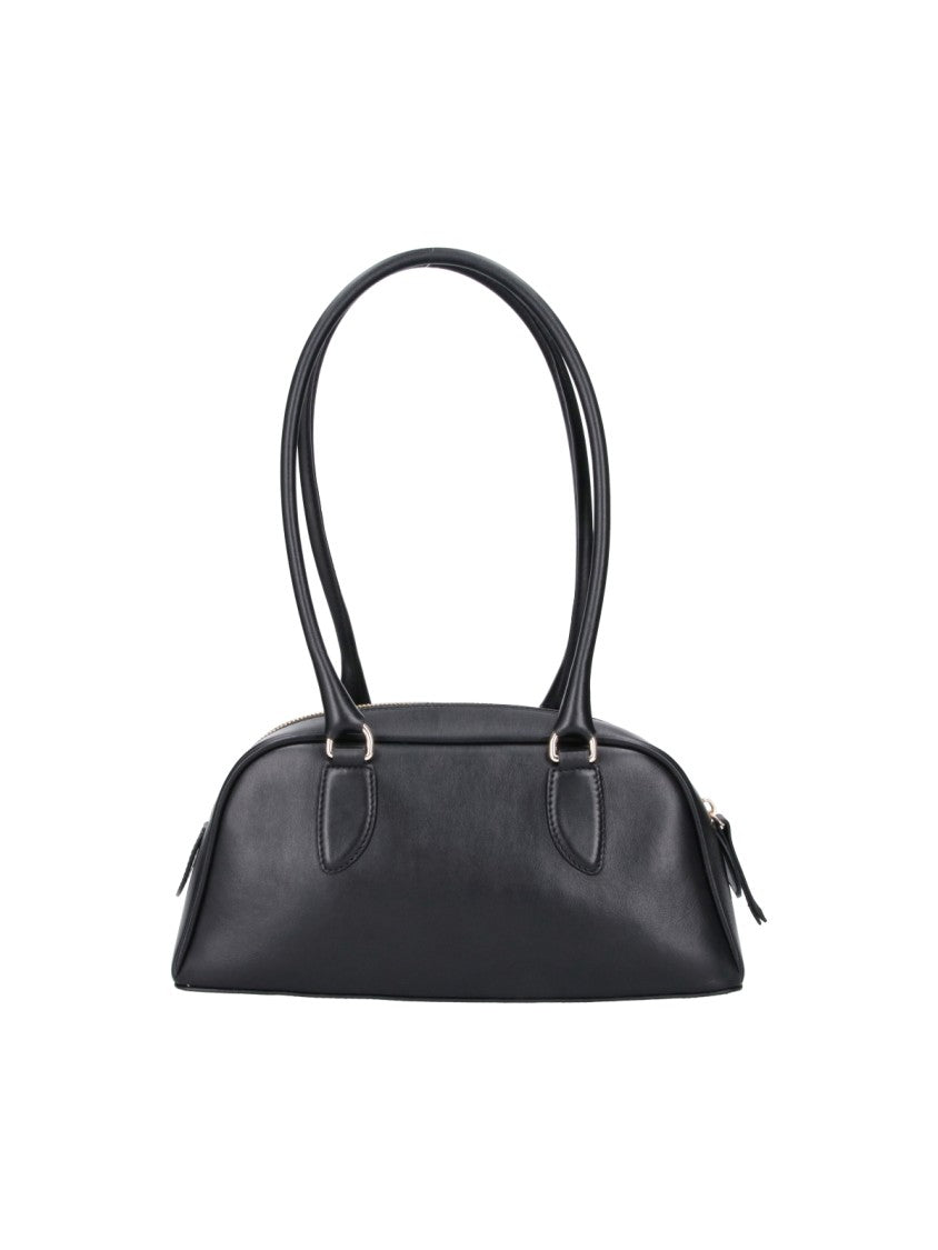 A.P.C. Black Paloma Leather Top-Handle Shoulder Bag