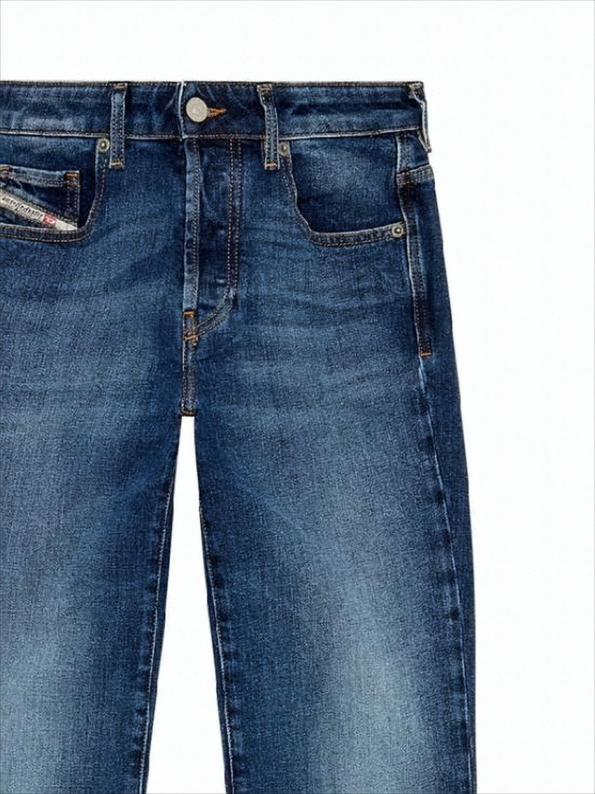 Diesel Medium Wash Straight-Leg Denim Pants