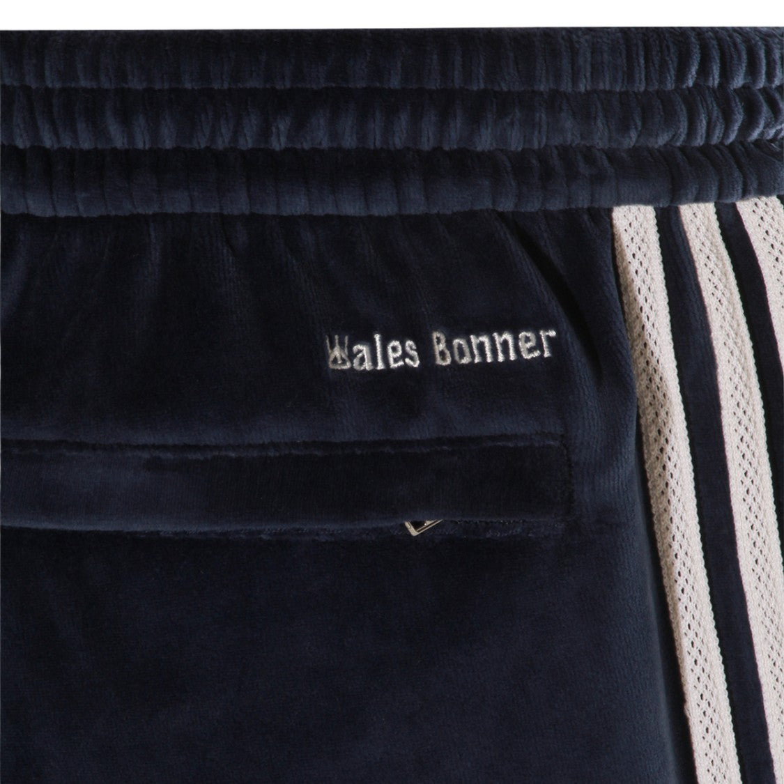 Adidas By Wales Bonner Straight-Leg Trousers In Dark Velvety Fabric