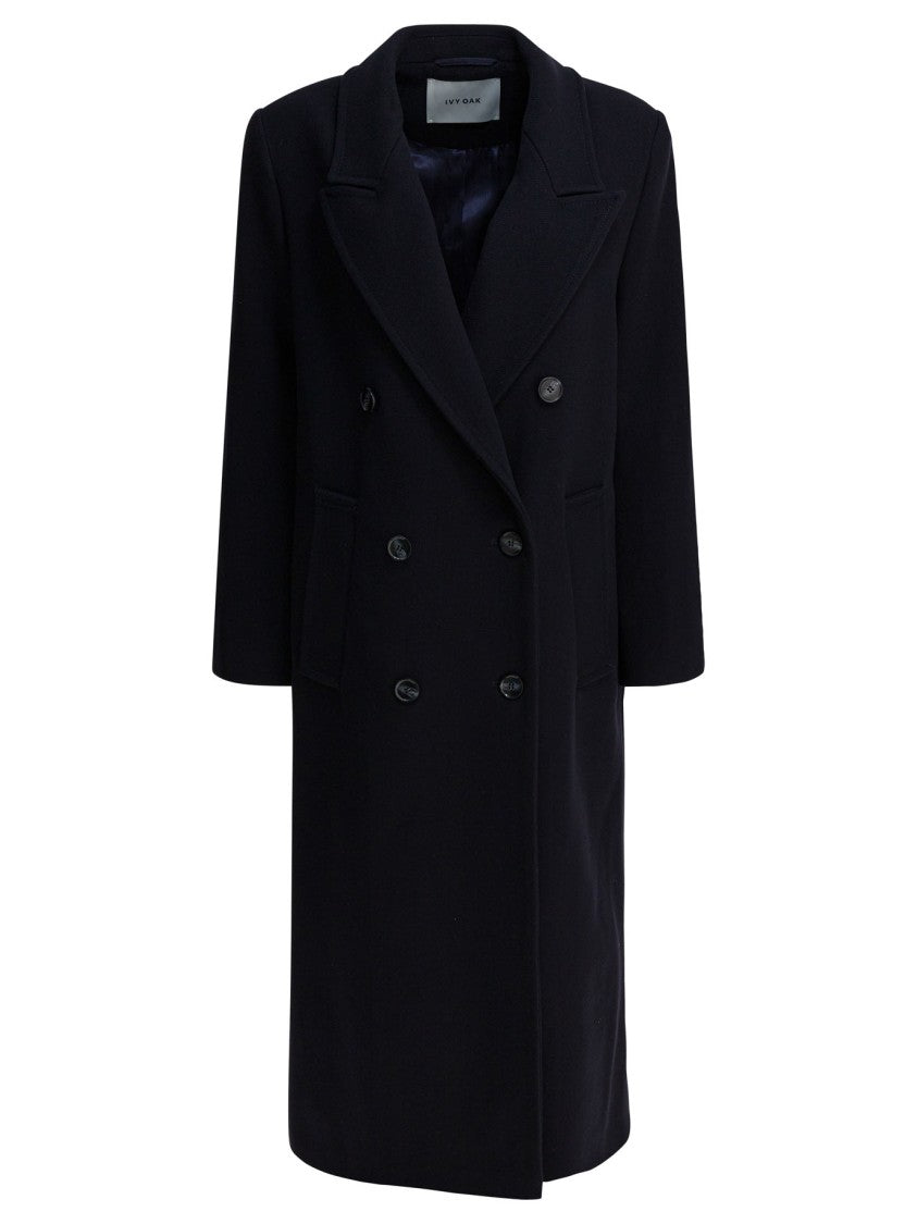 Ivy & Oak Double-Breasted Tailored Jacket In Luxurious Virgin Wool Blend