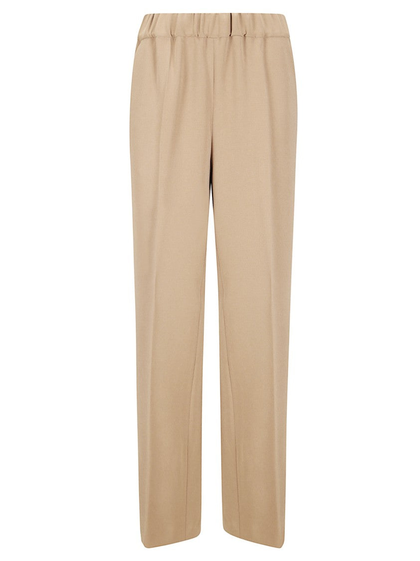 Alberto Biani Straight Leg Trousers With Slit Hem