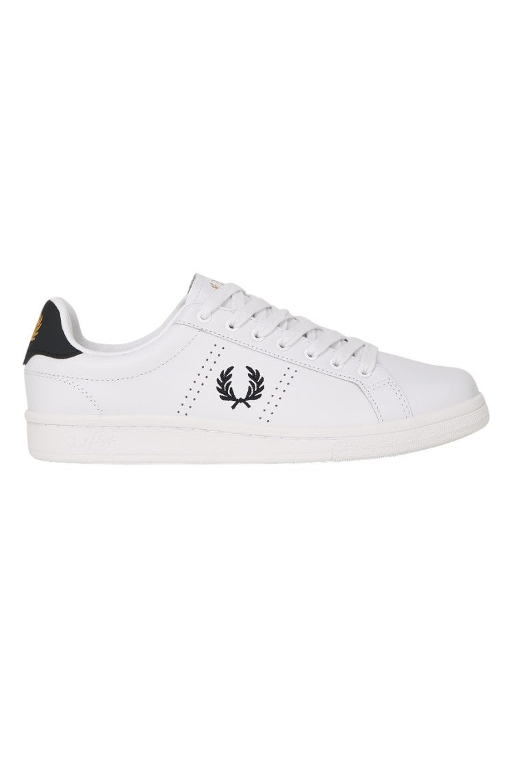 Fred Perry Chrome-Free Full-Grain Leather Sneakers