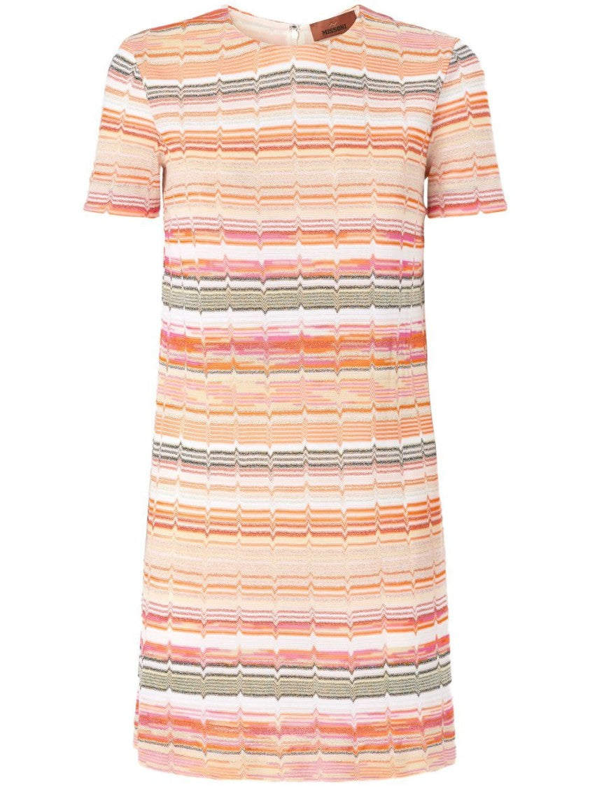 Missoni Multicolored Striped Short Dress