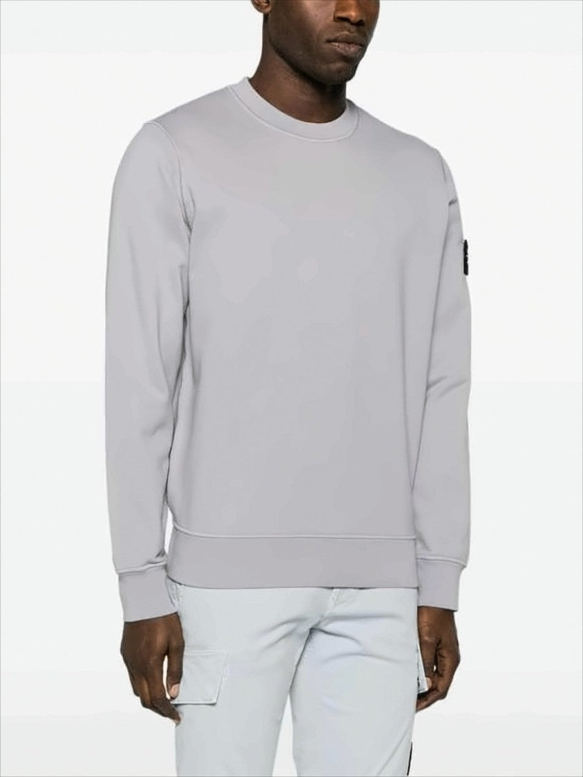 Stone Island Crewneck Sweatshirt With Distinctive Patch Detail