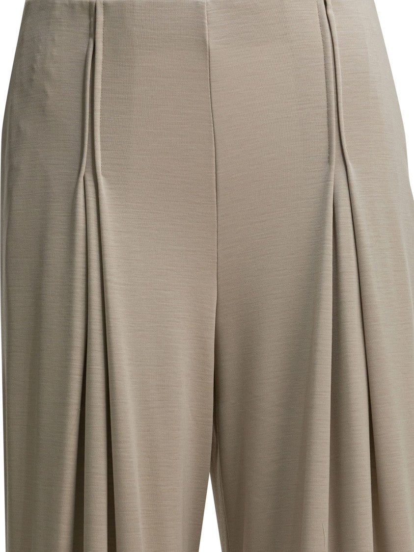 Max Mara Wide-Leg Cropped Trousers With Tailored Finish