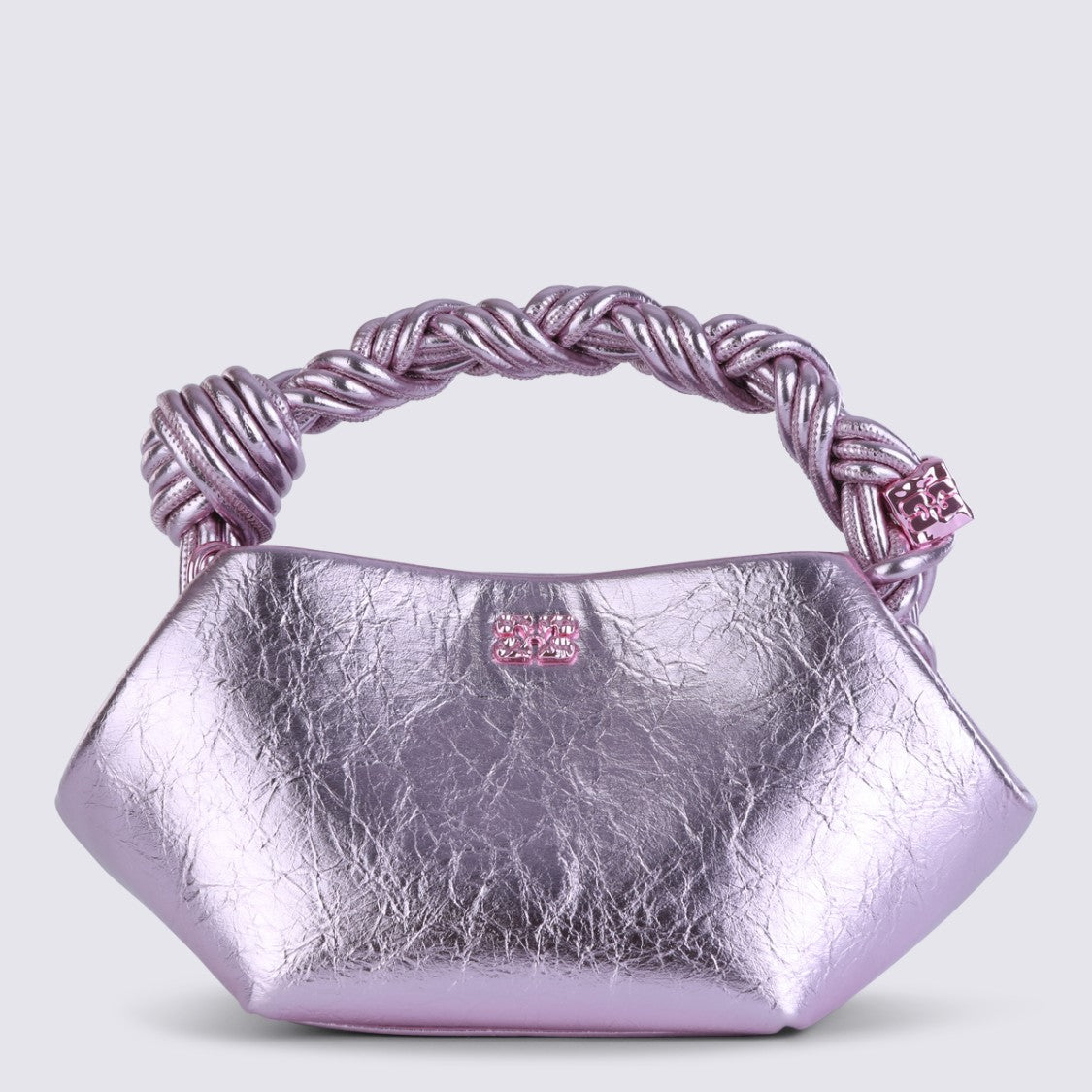 Ganni Metallic Top Handle Bag