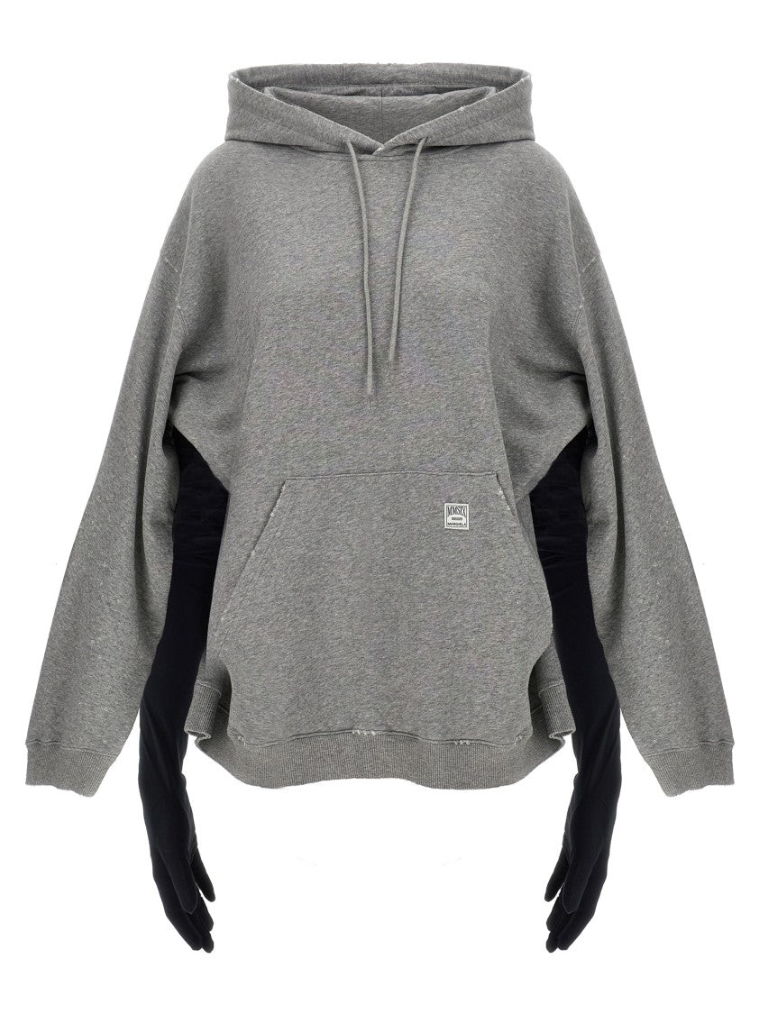 Mm6 By Maison Margiela Hoodie Dress With Gloves