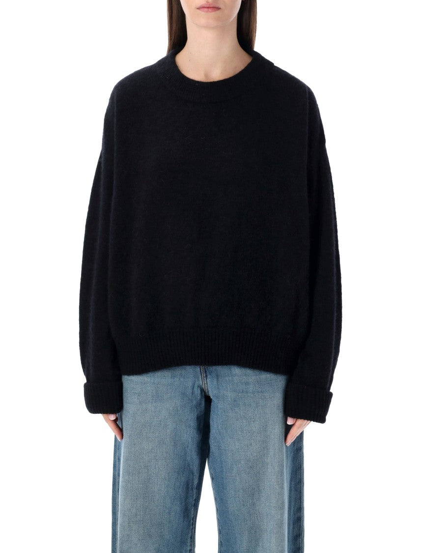 American Vintage Vito Crewneck Loose-Fit Fuzzy Wool Sweater