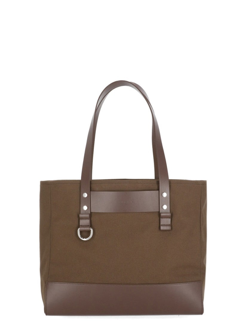 Marni Brown D-Ring Front Shoulder Bag