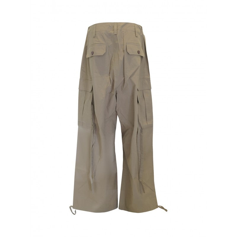 P.A.R.O.S.H. Ninja Green Olive Nylon/Cotton Pants