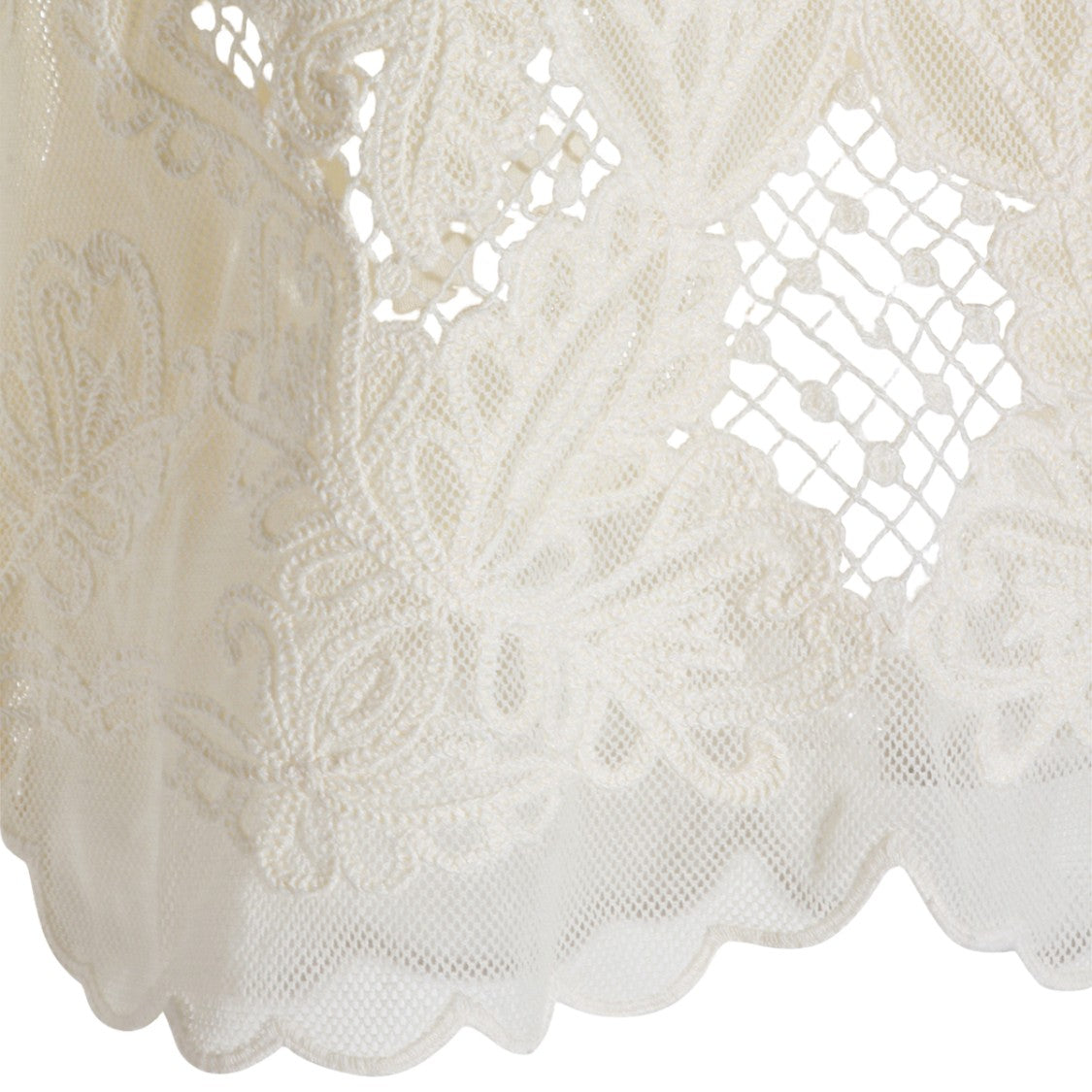Twin-Set Short-Sleeved Top With Lace Detailing