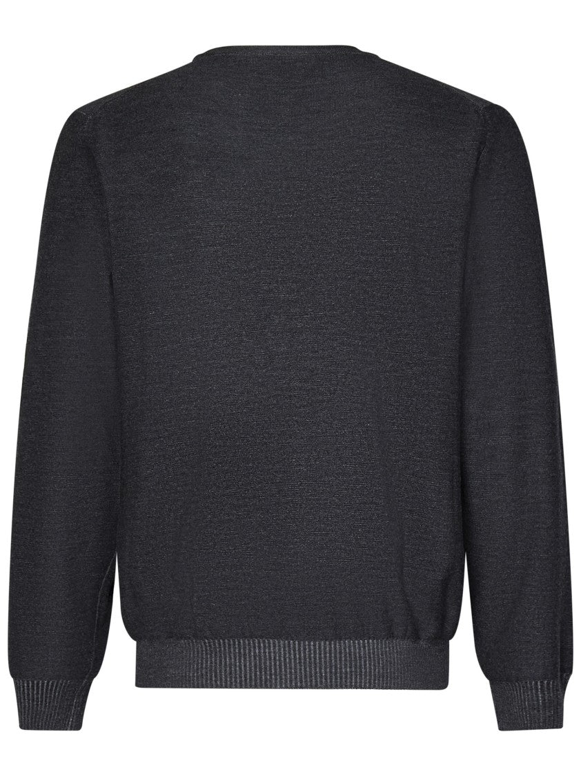 Alexander Mcqueen Skull Intarsia Wool Melange Crewneck Sweater