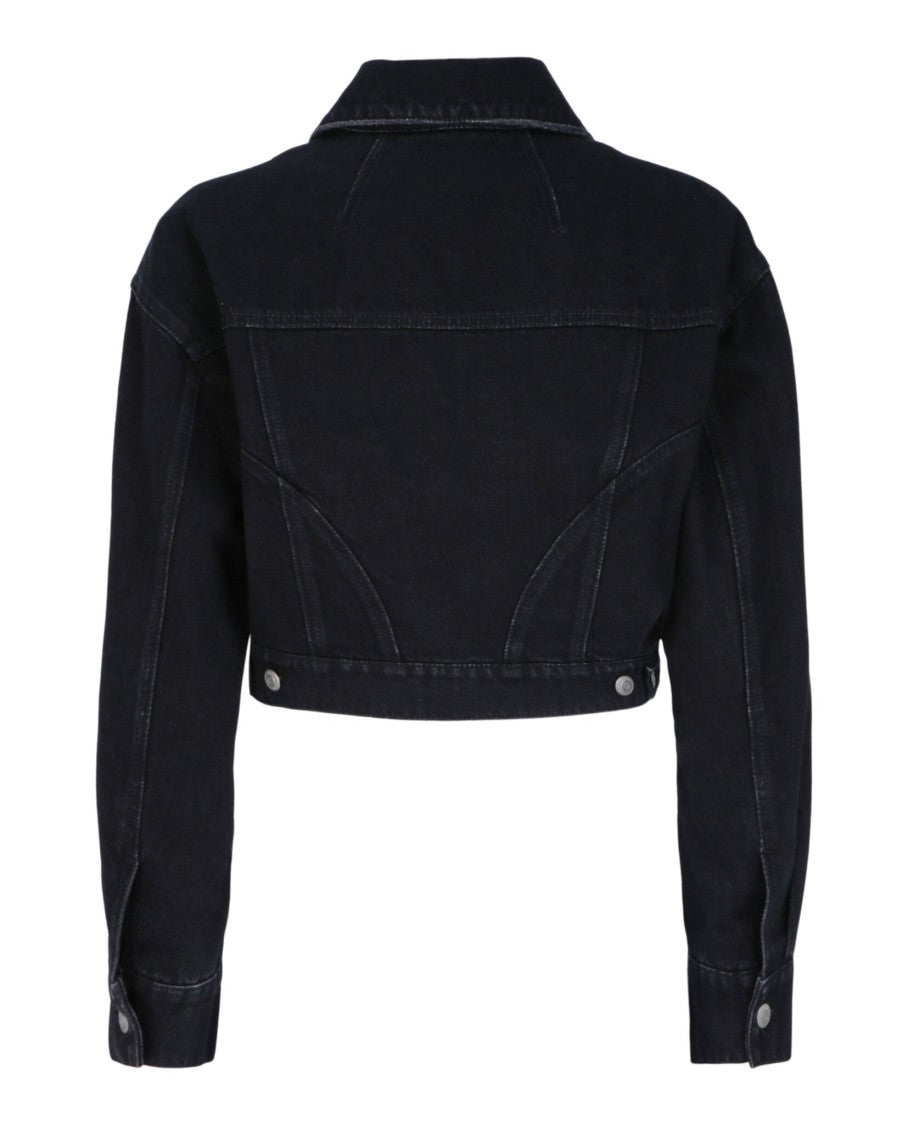 Alexander Mcqueen Cropped Denim Jacket