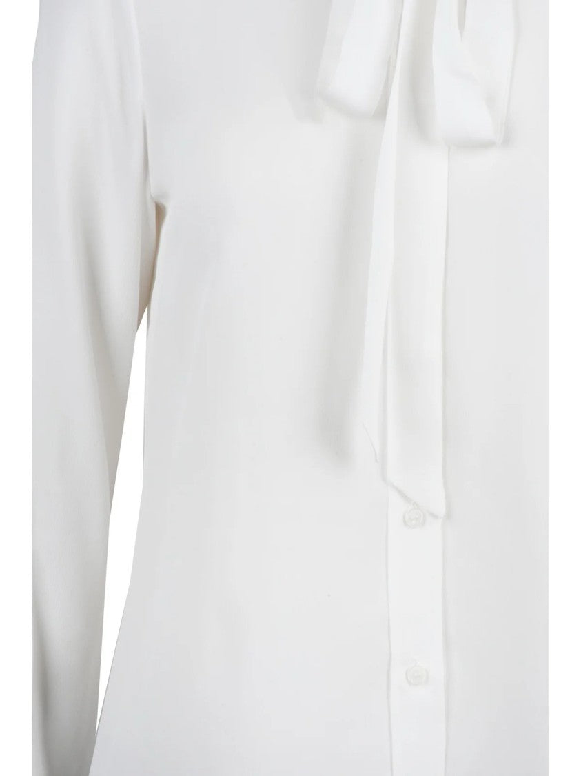 Max & Co. White Acetate-Silk Ateneo Shirt