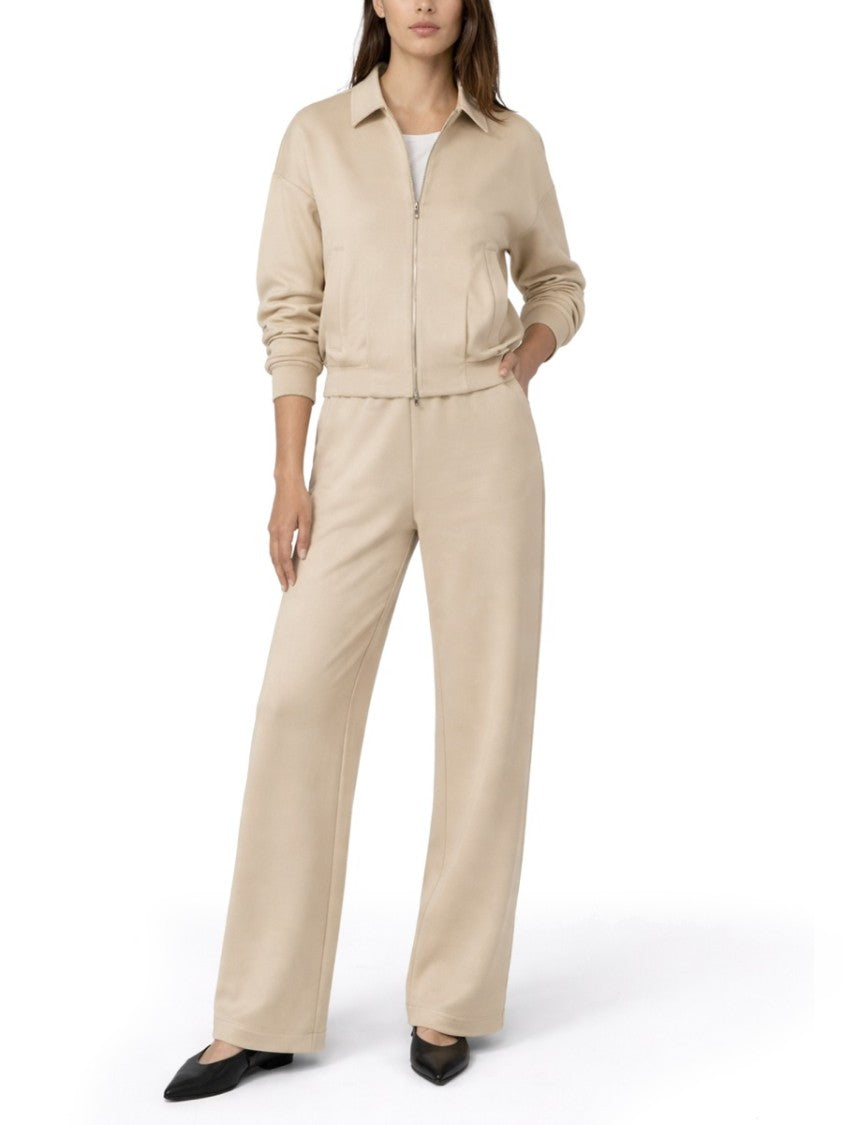 Max Mara Silk-Cotton Zippered Cropped Sweatshirt