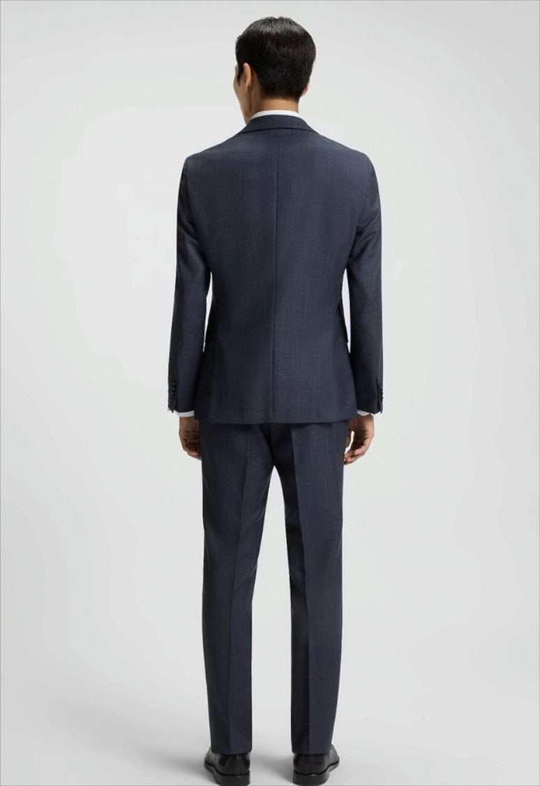 Boss Virgin Wool Jacket With Micro-Pattern