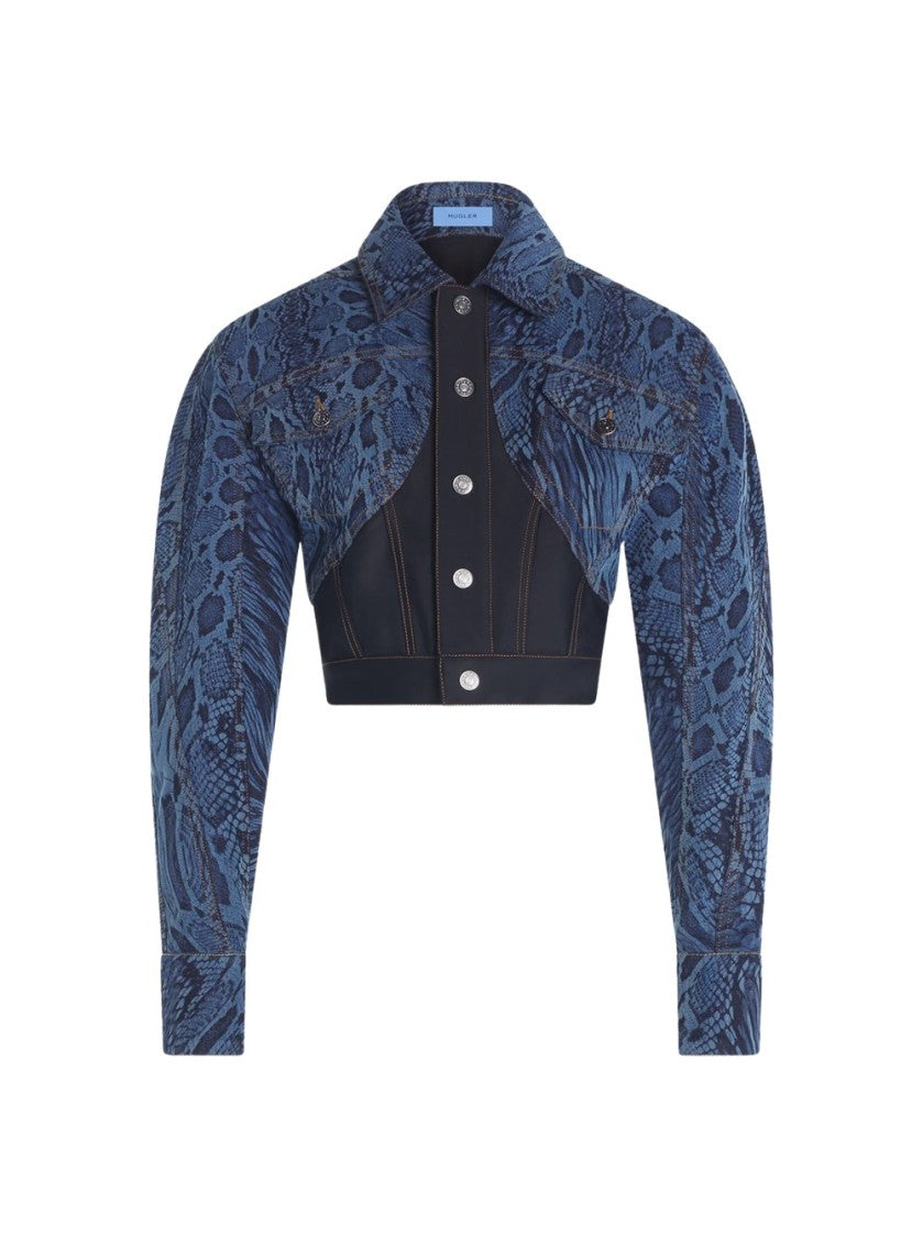 Mugler Snake Print Jacket