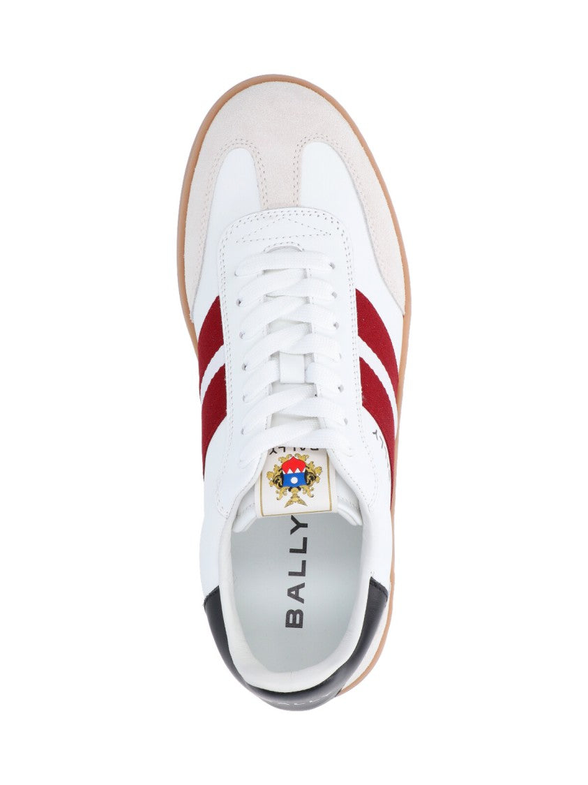 Bally "Retro Crest" Sneakers – White