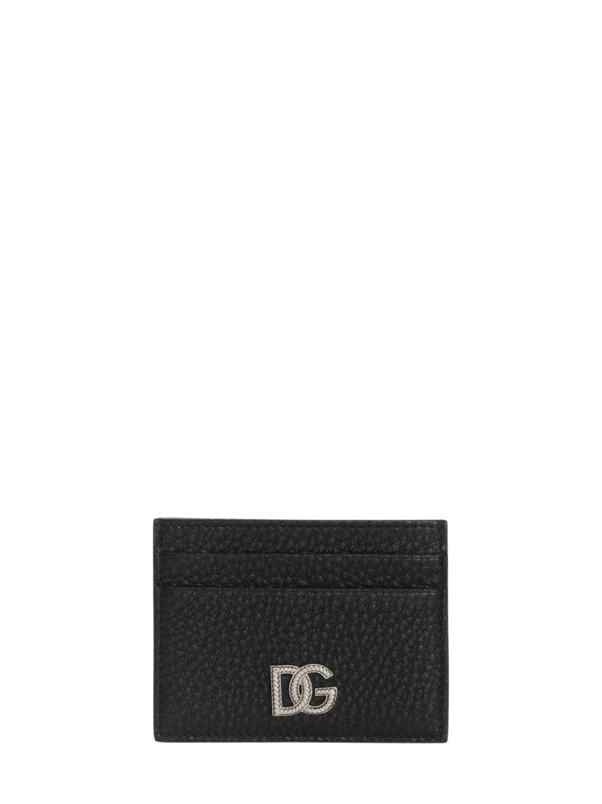 Dolce & Gabbana Portacarte Vit. Odissea Compact Leather Card Holder
