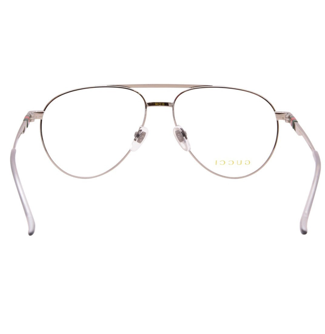 Gucci Eyeglasses Gg1679o 001 Silver Silver Transpa 56/15/145