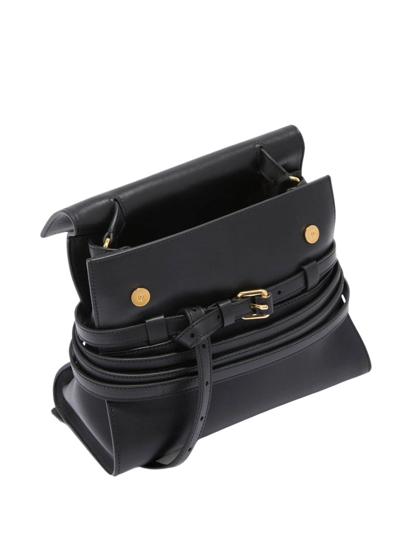 Moschino Borsa Nappa Leather Shoulder Bag