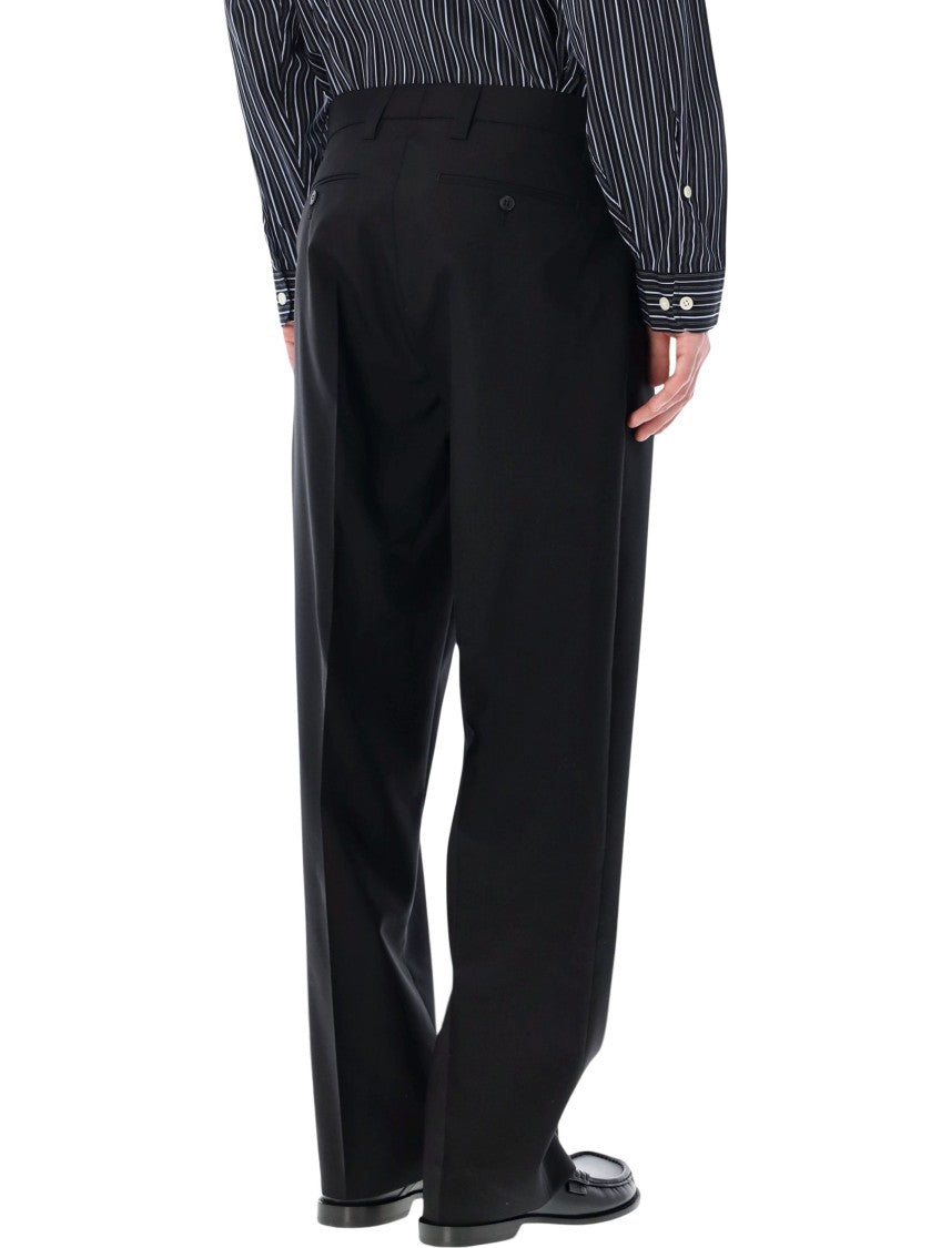 Mfpen Service Wide Leg Single Pleat Trousers