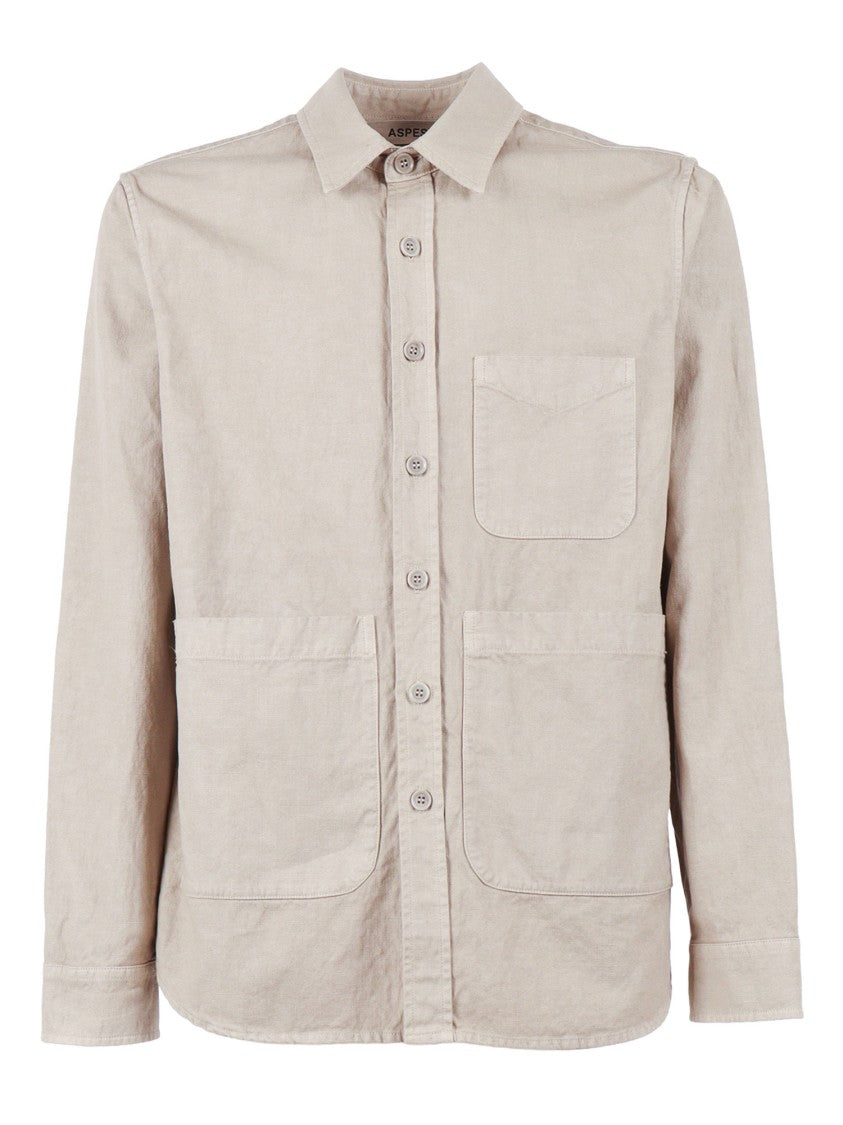 Aspesi Long Sleeve Multi Pocket Casual Shirt