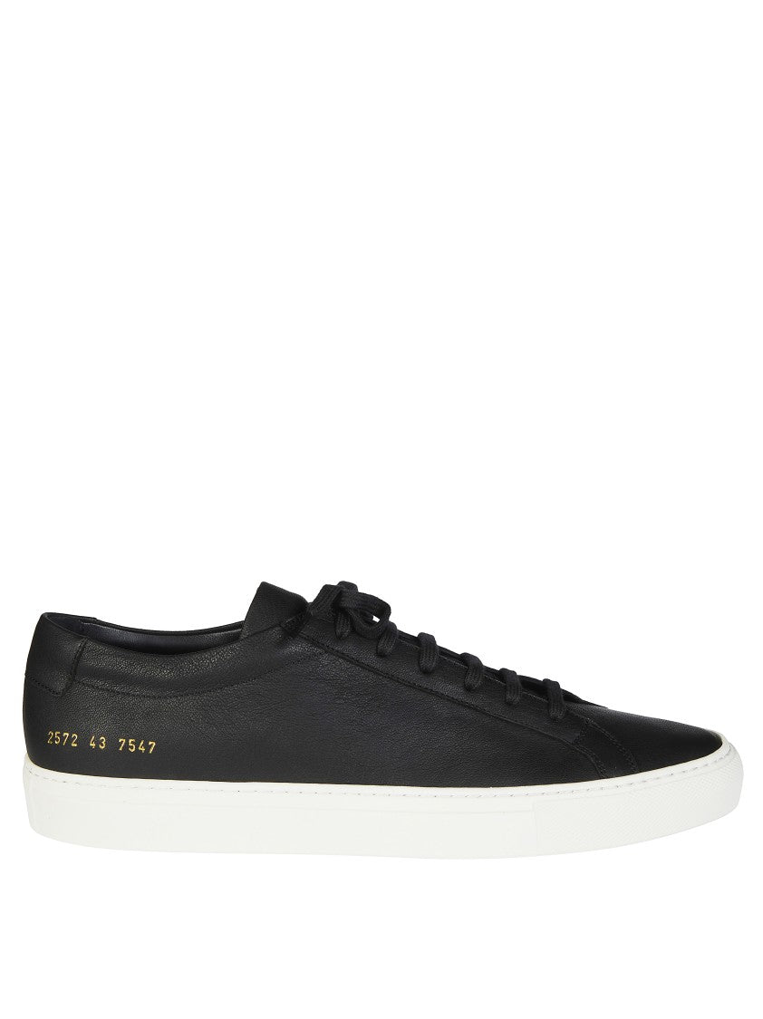 Common Projects Black Achilles Premium Leather Sneakers