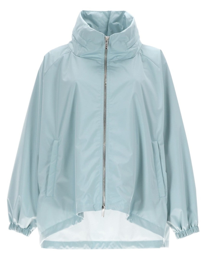 Moorer Lehua-Stp Asymmetrical Hem Zippered Jacket