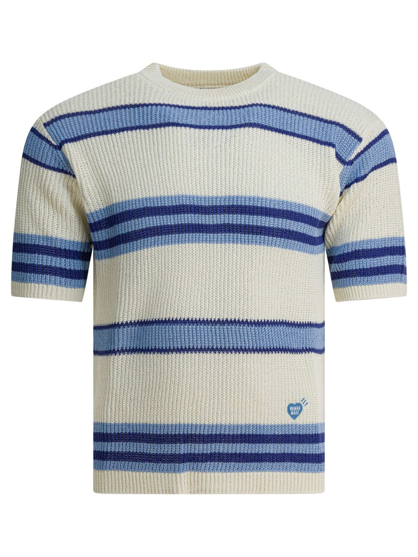 Human Made Short-Sleeved Knit With Striped Pattern