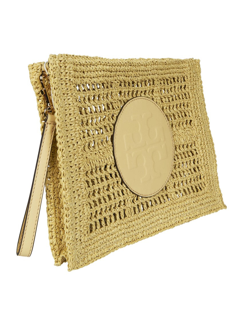Tory Burch Ella Crocheted Open Weave Pouch