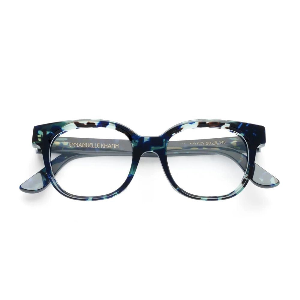 Emmanuelle Khanh Opus Squared Blue Acetate Sunglasses