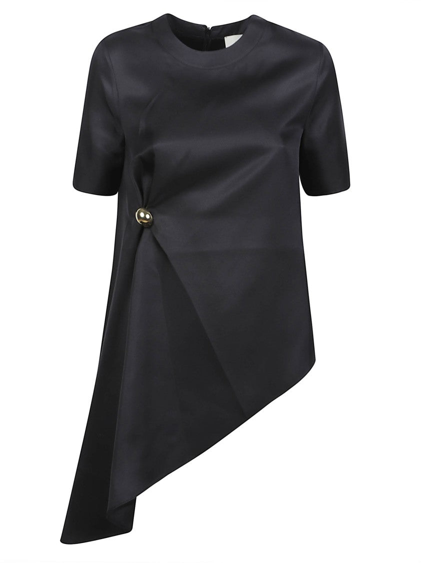 Loulou De Saison Madea Draped Asymmetric Top