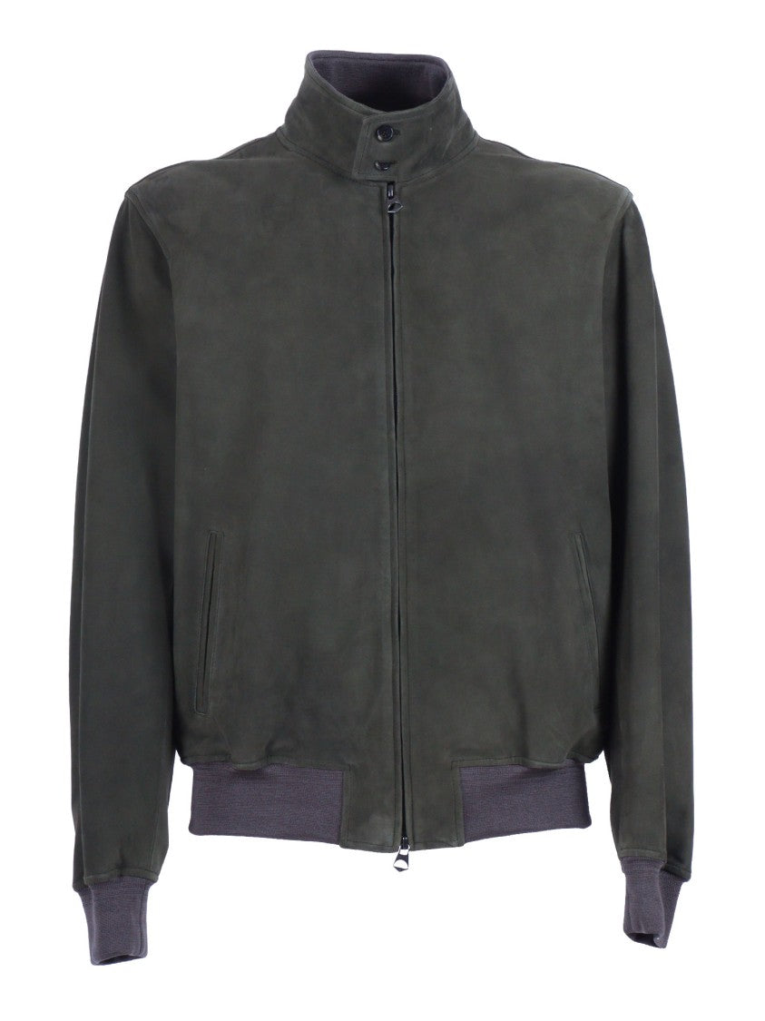 Stewart - Scettro Soft Suede Knit Detail Casual Jacket